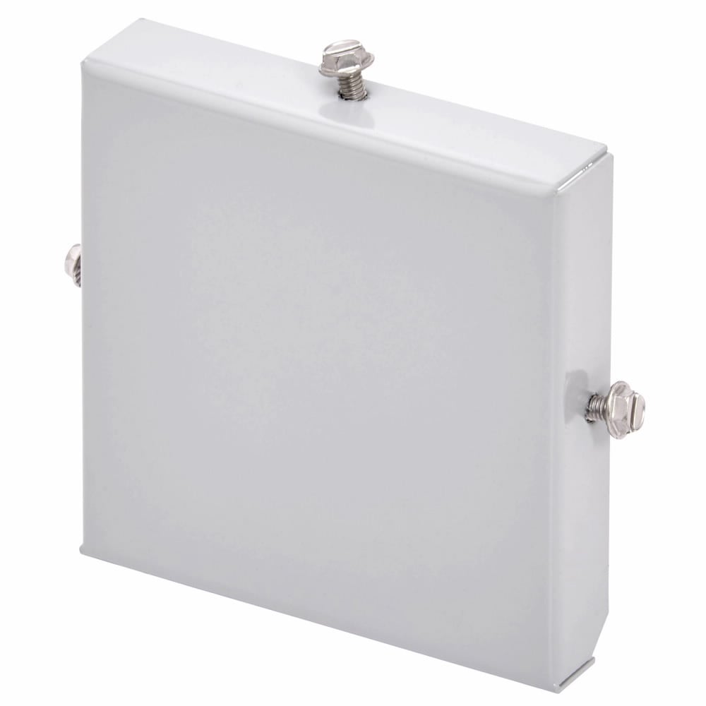 88-3RHSENK Wireway End, 8 in W x 8 in H, For Use With NEMA 3R/IP32 EnviroShield System Screw Cover Lay-In Wireway, Galvaneal Steel, Gray
