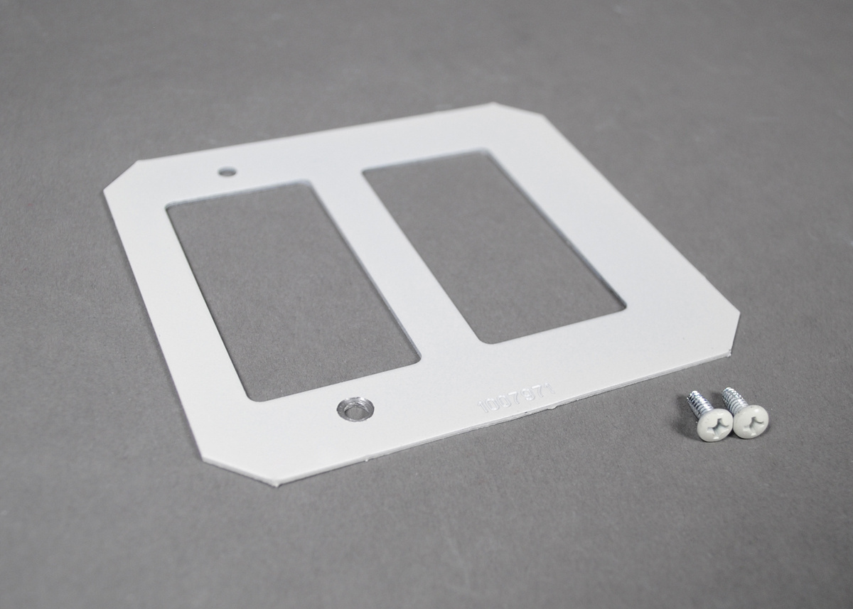 2 Gang Crestron Plate