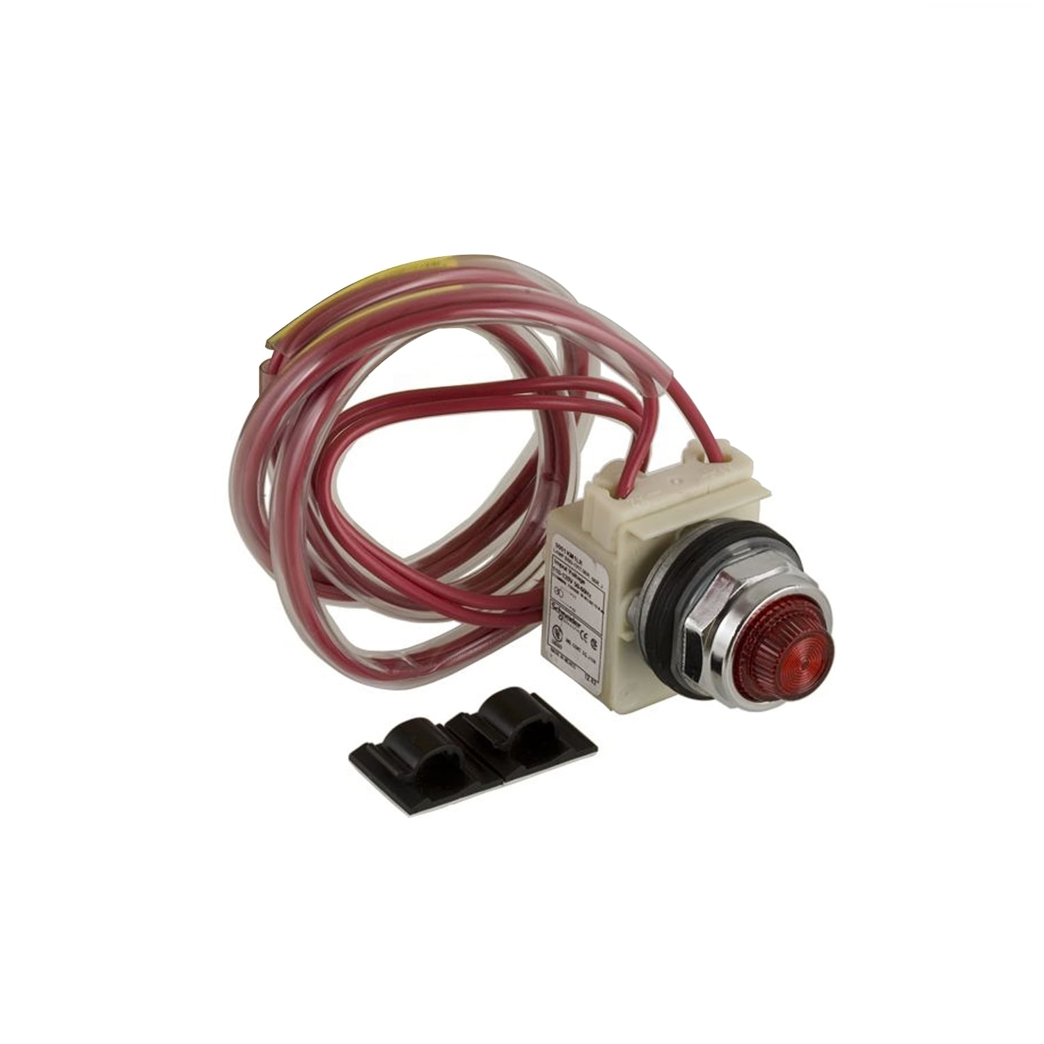 9999SPL28R Type S Pilot Light Kit, For Use With Class 8538/8539 and 8903 Type 1 Series K NEMA 1/12/3R 120 V AC at 60 Hz Starter and Contactor, 120 VAC Coil, Surface Mount, Screw Terminal, Red LED Indicator, Red