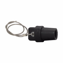 A100601-19 Cam-Lok Protective Cap, For Use With Cam-Lok J Series E1016 Male Receptacles, TPE, Red