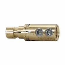A200612-1 Cam-Lok Contact, For Use With Cam-Lok J Series E1017 350 to 500 MCM 600 V AC/DC 545 A 1-Pole Double Set Screw Non-Vulcanized Male Plug, -40 to 105 deg C, Brass