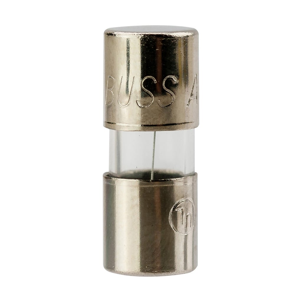 AGA-1 Small Dimension Fast Acting Fuse With Nickel Plated Brass End Caps, 1 A, 125 V AC, 10 kA Interrupt, Cylindrical Body