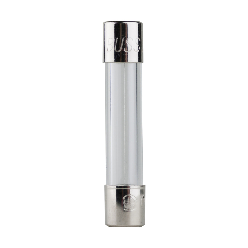 AGC-2/10-R Small Dimension Fast Acting Fuse With Nickel Plated Brass End Caps, 2/10 A, 250 V AC, 100 A, 10 kA Interrupt, Cylindrical Body