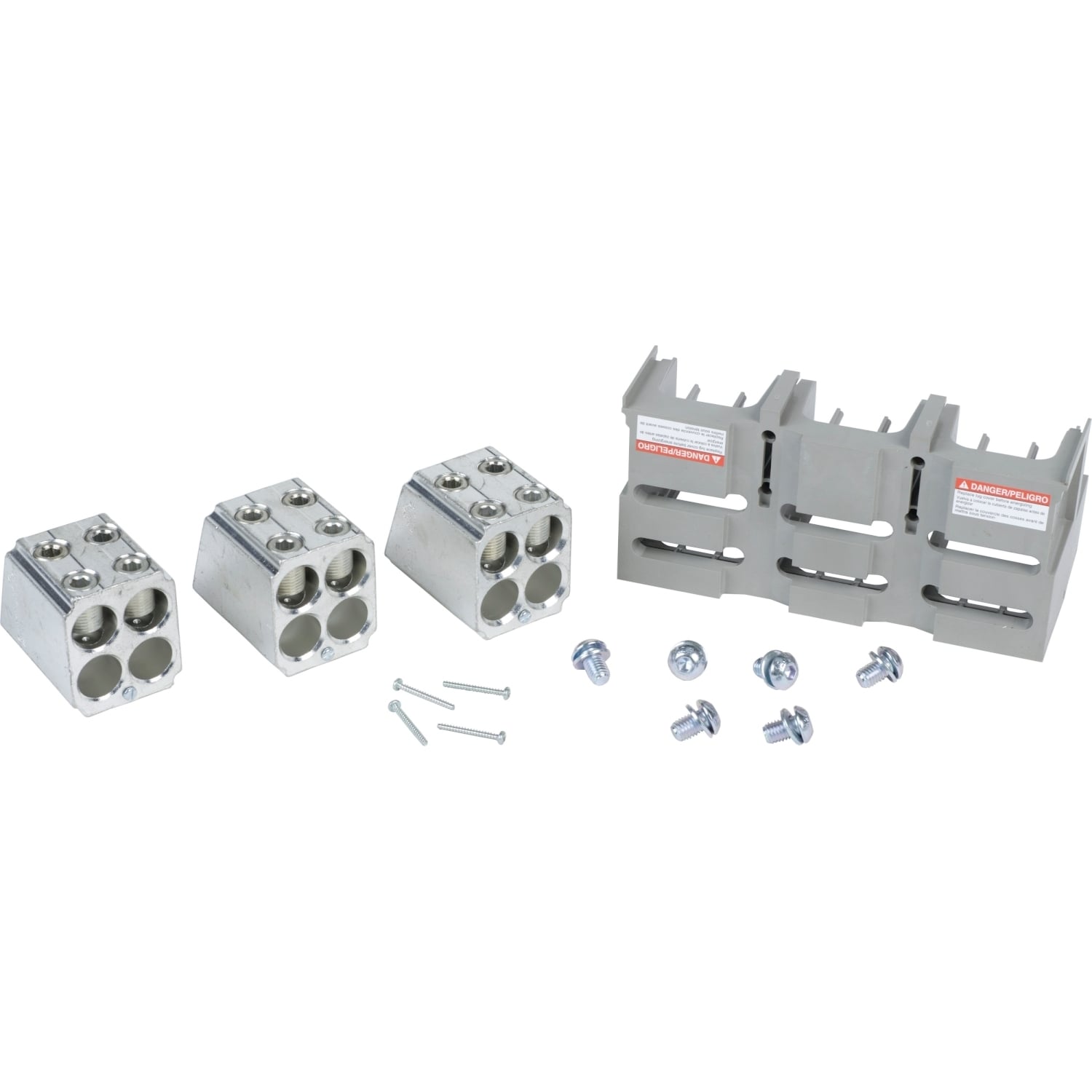 AL1200P25TK Both End Standard Tapped Lug Kit, 8 to 1/0 AWG Al/14 to 1/0 AWG Cu, For Use With PowerPact 1200 A PG, PJ, PL Circuit Breaker