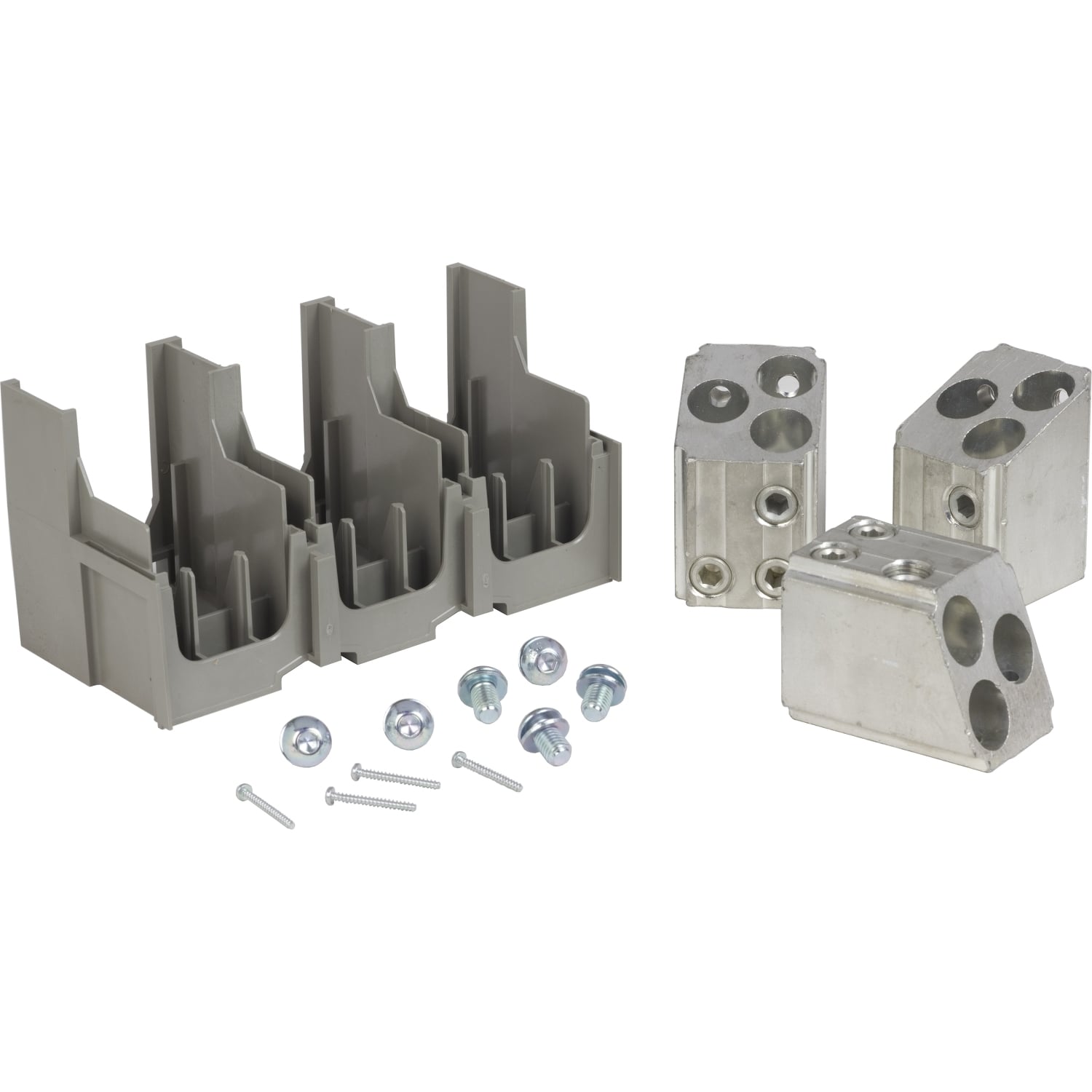 AL1200P6KU4 Mechanical Lug Kit, 350 to 750 kcmil Al/Cu, Unit Mount, For Use With PowerPact 1200 A P-Frame Molded Circuit Breaker
