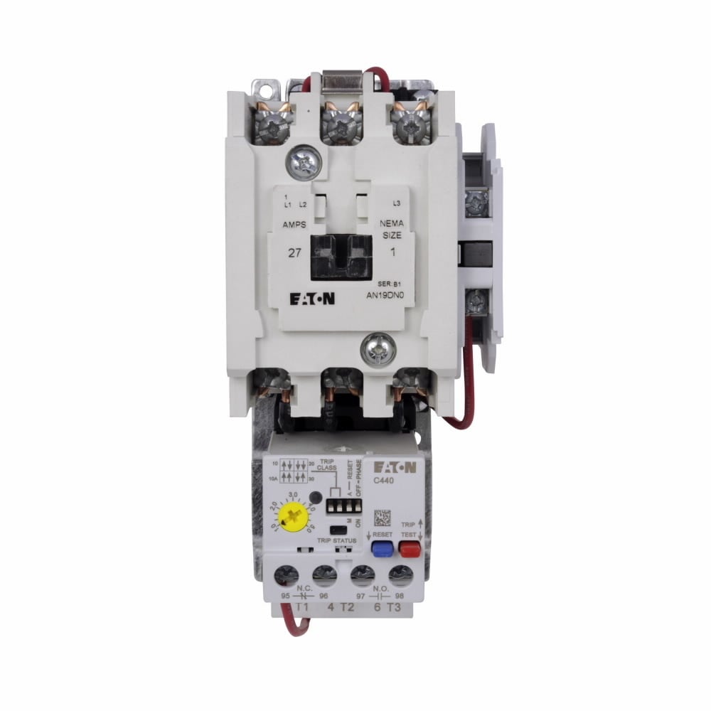 AN19DN0A5E005 Freedom Full Voltage Open NEMA Starter With C440 EOLR Standard Feature Set, SEL Reset, SEL Class (10a, 10, 20, 30), 110/120 VAC V Coil, Non-Reversing Action, 3 Poles, NEMA 1 Enclosure