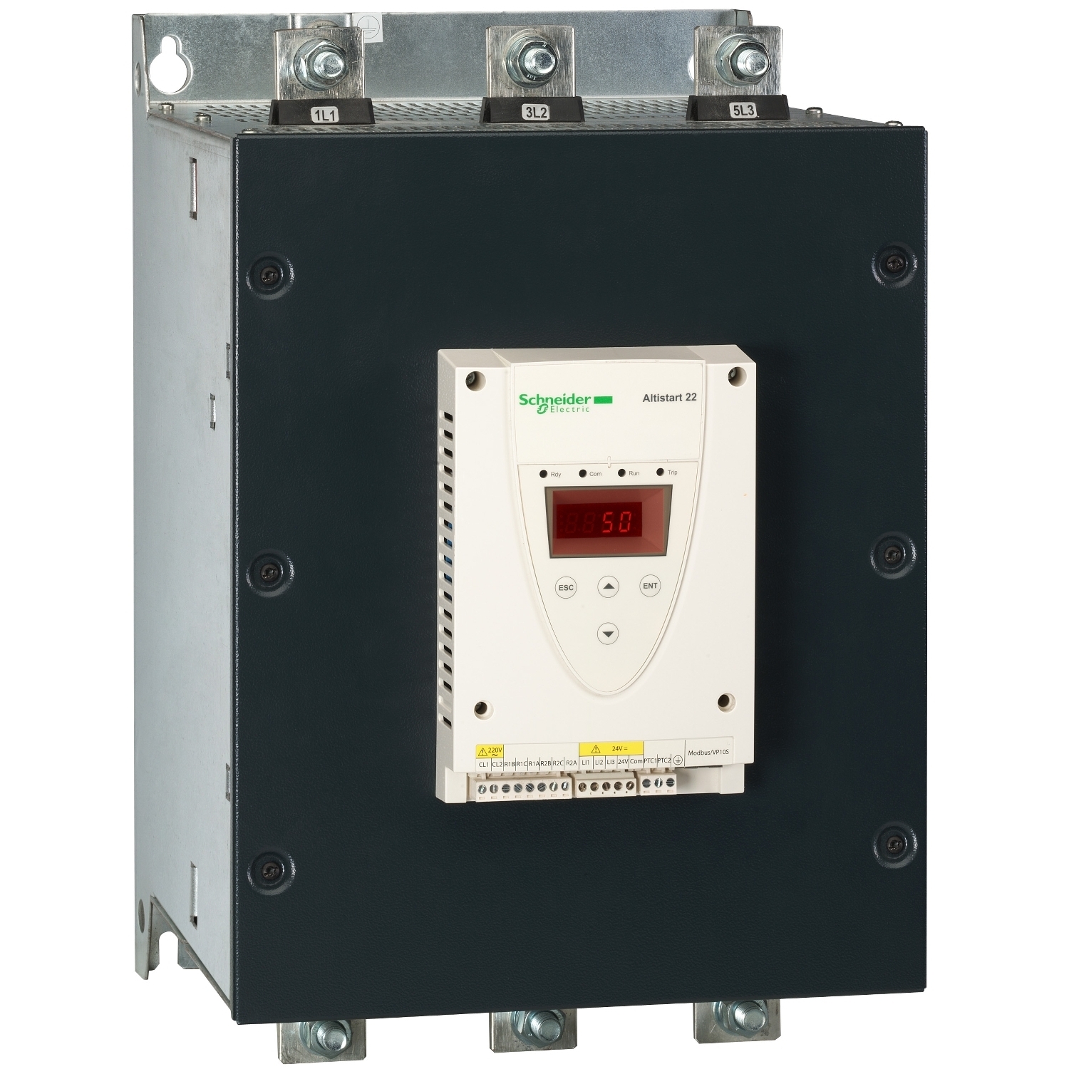 ATS22C48Q Altistart Soft Starter, 230 VAC V Coil, IP00 Enclosure