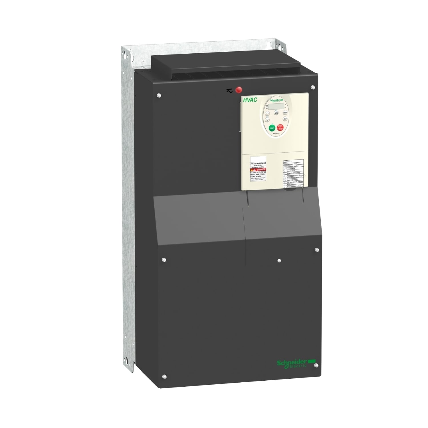ATV212HD55N4 Altivar 3-Phase Variable Speed Drive, 400/480 V AC, 116 A, 75 hp, 12.6 in W x 11.42 in D