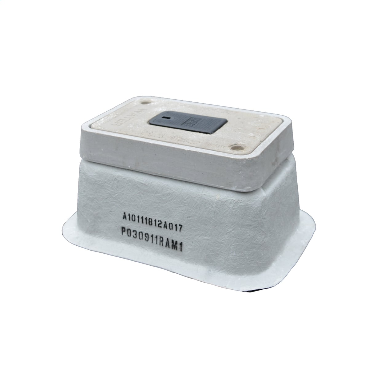 B10243618A FRP Flared Wall Style Nestable Non-Insulated Standard Open Bottom Underground Enclosure Box, 24 in L x 36 in W x 18 in H, Fiberglass Reinforced Polymer