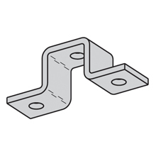 B107PAZN Pre-Assembled U-Support, 5 Holes, 5-7/16 in W, Strip Steel