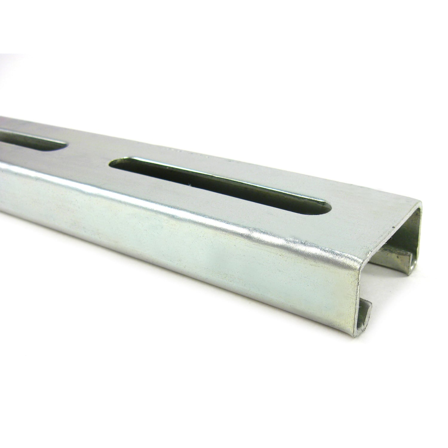B1400S-20EG Superstrut B Series Slotted Channel, 20 ft L 1-5/8 in W 13/16 in D 14 ga THK, Steel, SilverGalv/Electro-Galvanized, Domestic