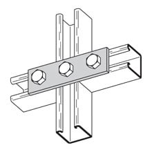 B141PAZN Pre-Assembled Splice Plate, 3 Holes, 5-3/8 in W x 1/4 in THK
