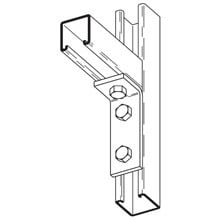 B232PAZN 90 deg Pre-Assembled Corner Angle, 3 Holes, 3-15/16 in L x 1-5/8 in W x 7/32 in THK, Steel