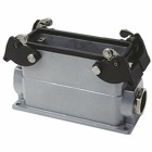 Double lever locking box base, 10 contacts with ground connection, NPT entry - 2 Inch  x 1/2 Inch