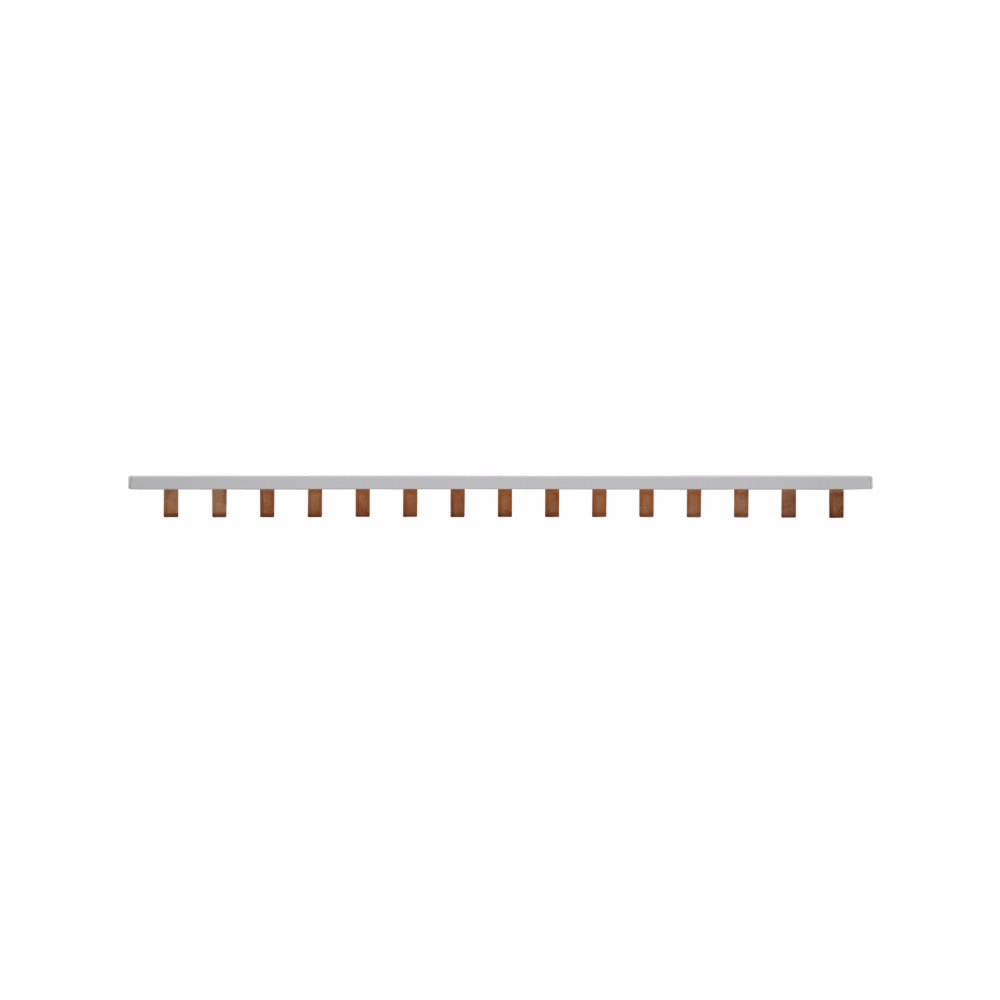 BB1P100M57 1-Phase 57-Pin Cuttable Modular Combination Busbar, For Use With PV Series Class J/CC/Supplemental Non-Indicating Fuse, 100 V DC, 100 A