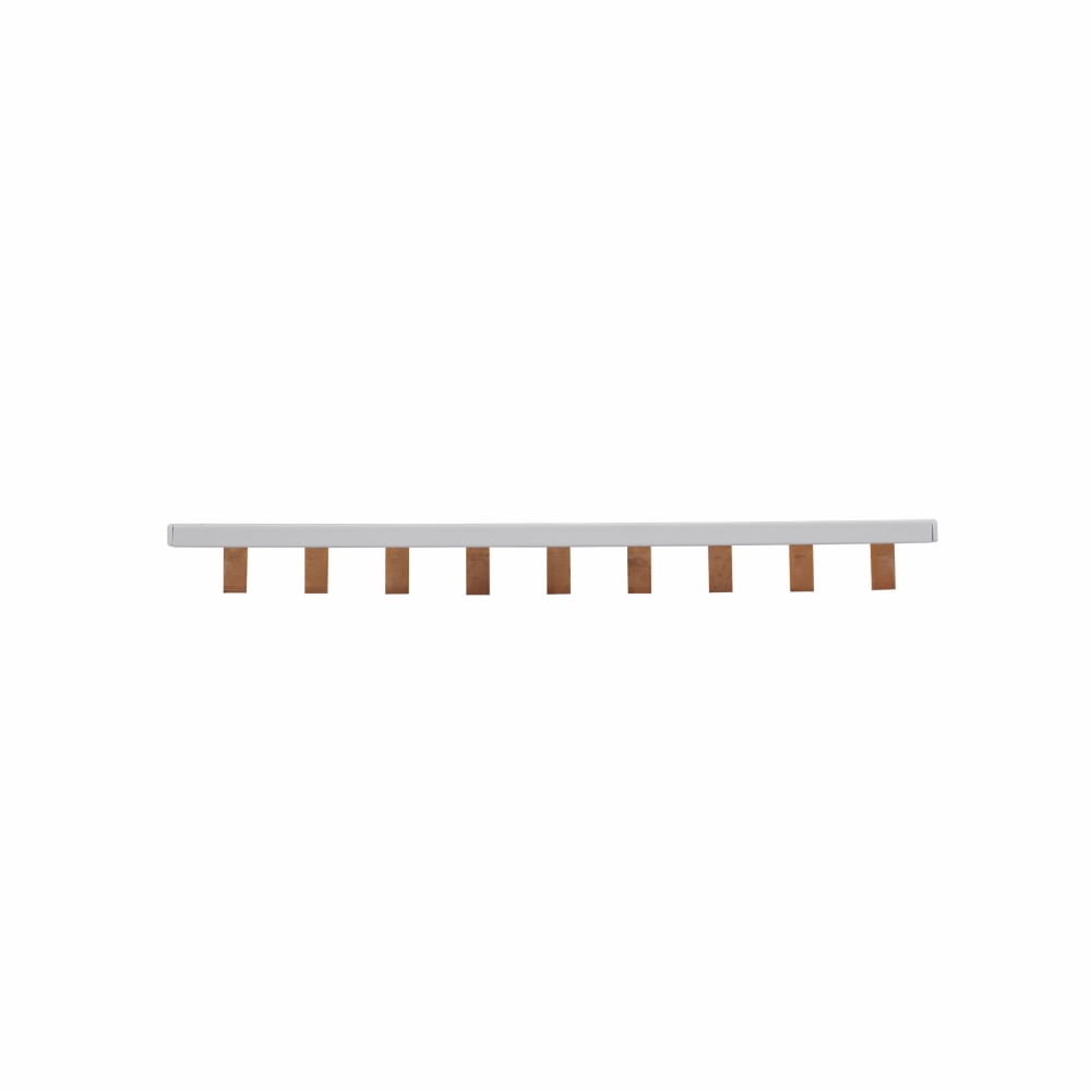 BB1P100M9 1-Phase 9-Pin Modular Combination Busbar With Assembled End Cap, For Use With PV Series Class J/CC/Supplemental Non-Indicating Fuse, 100 V DC, 100 A