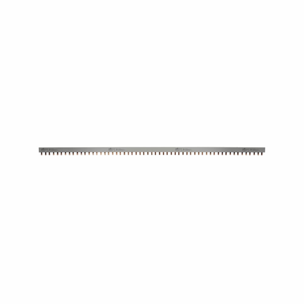 BB3P100M57 3-Phase 57-Pin Cuttable Modular Combination Busbar, For Use With PV Series Class J/CC/Supplemental Non-Indicating Fuse, 600 V AC/DC, 100 A