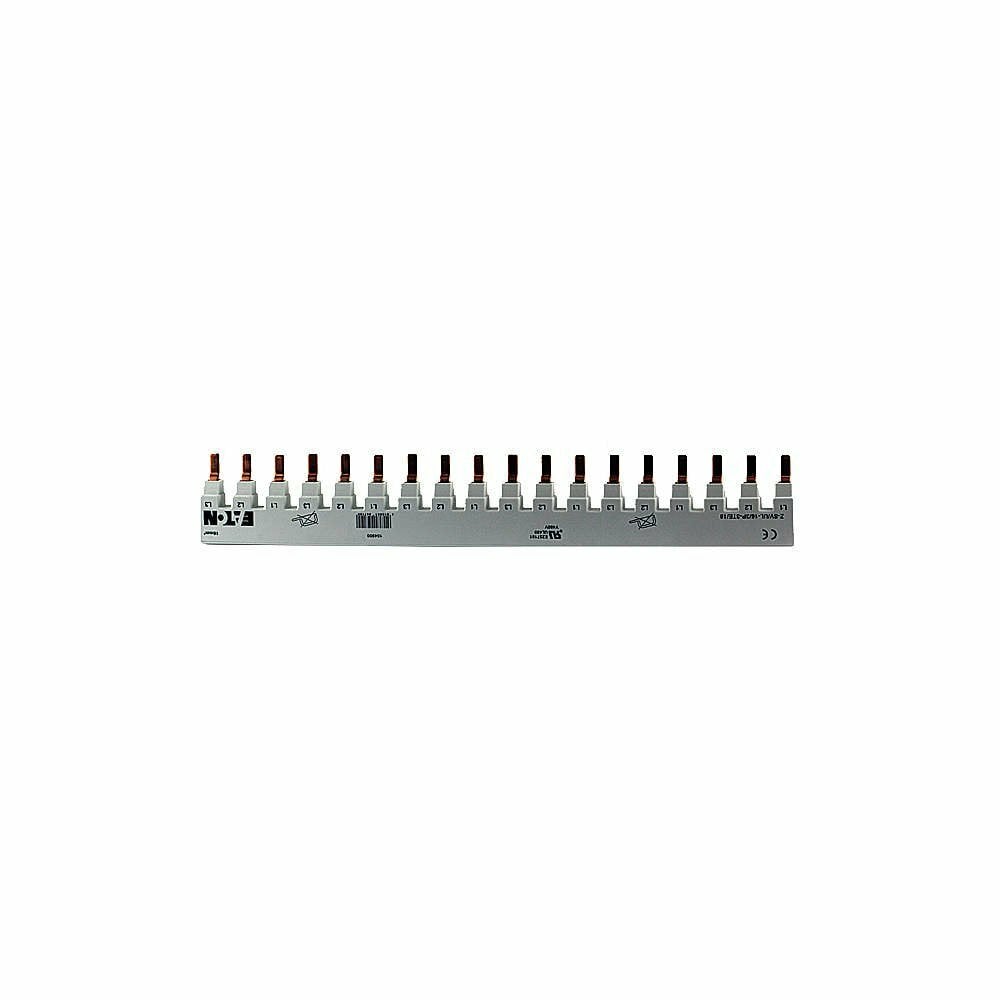 BB-UL-18/2P-2M/56 Busbar System, For Use With Miniature Circuit Breaker, UL 1077 DIN Rail Supplementary Protector, 2-Pole, 80 A, 56-Terminal