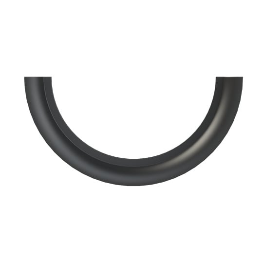 BGN-S48T PMA GN Series Half Shell Insert, For Use With NW/Metric 48/50 Nylon Flexible Conduit, -40 to 105 deg C Temperature, Polyamide 6, Black