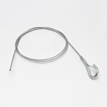BKH-094-120 BKH 1-Style Hook Termination, 3/32 in Dia x 120 in L, For Use With Hanging Cable Tray, Lighting and HV AC