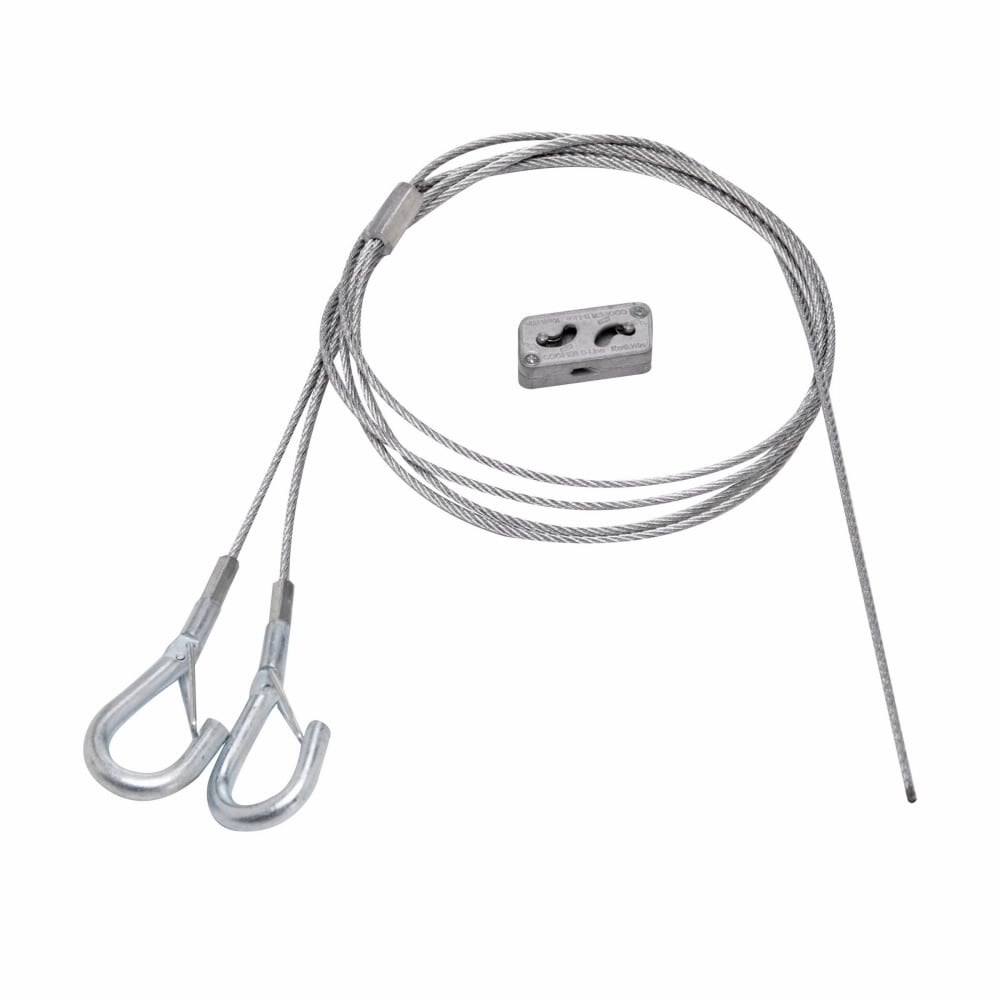 BKYH18-094-120K BKYH Y-Style Hook Termination Kit With BKC100 Clamp, 3/32 in Dia x 120 in L, For Use With Hanging Cable Tray, Lighting and HV AC