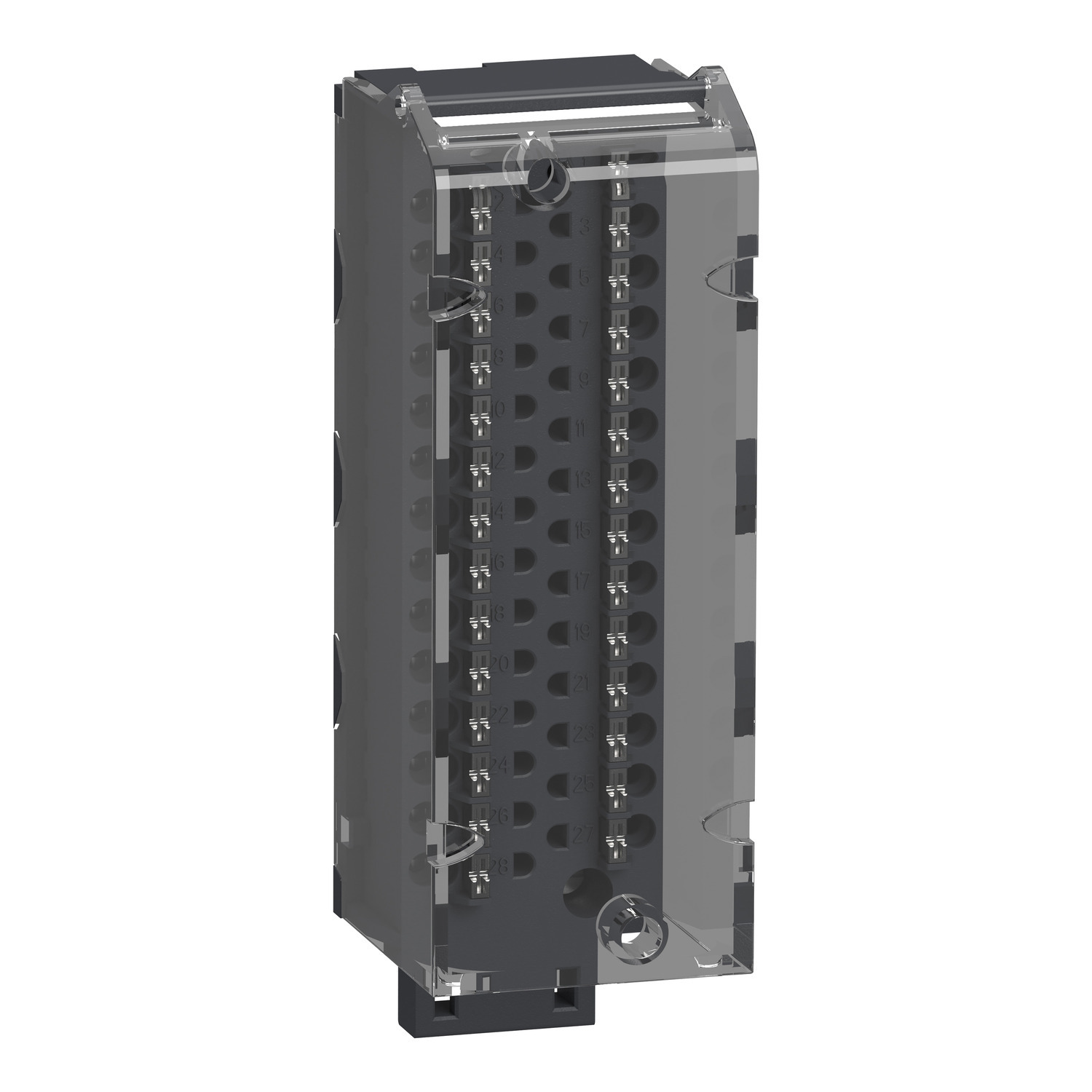 BMXFTB2820 Modicon Removable PLC Connection Terminal Block, 28 Terminals, Spring Wire Clamp, For Use With Modicon M340 Automation Platform