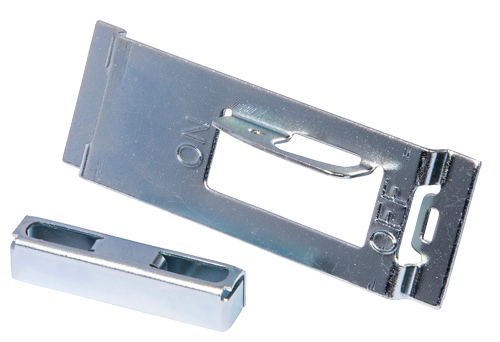 BQDHT3 Handle Tie With (10) Padlock Devices, 3 Poles, For Use With BQD, NGB, HGB, LGB Frame Molded Case Circuit Breaker, Steel