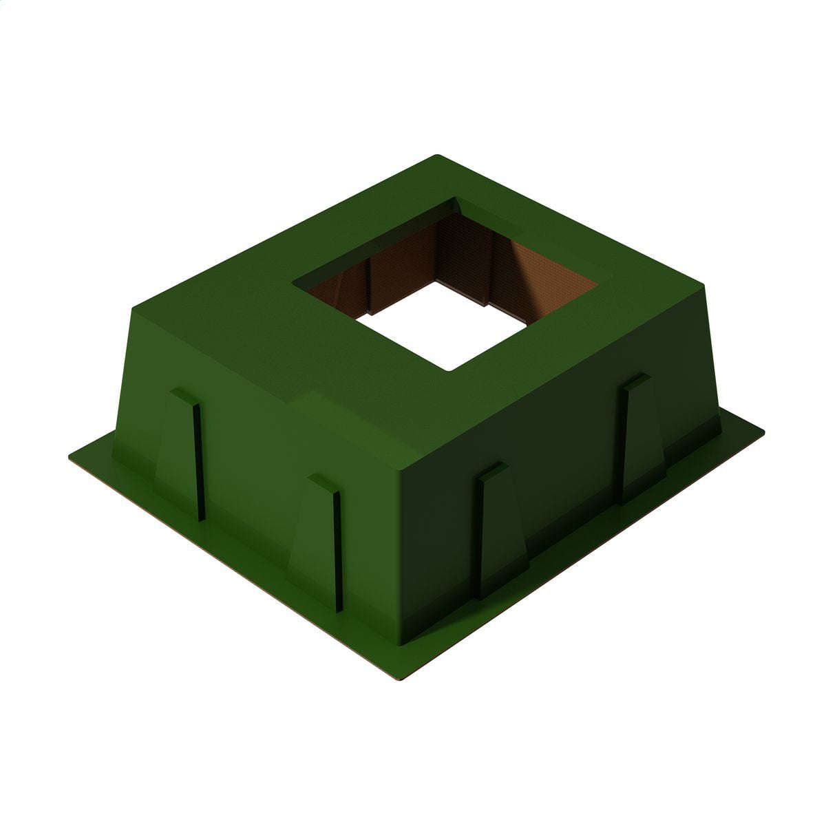 BS5680364670A00 Above Ground Box Pad With 46 in W x 70 in D Throat Opening, For Use With Switchgear, Fiberglass