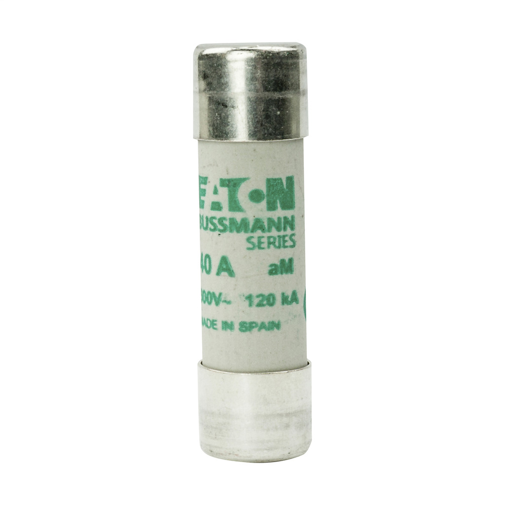 C14M40 Cylindrical Low Voltage Fuse, 40 A, 500 V, 120 kA Interrupt, Class: aM, Cylindrical Body