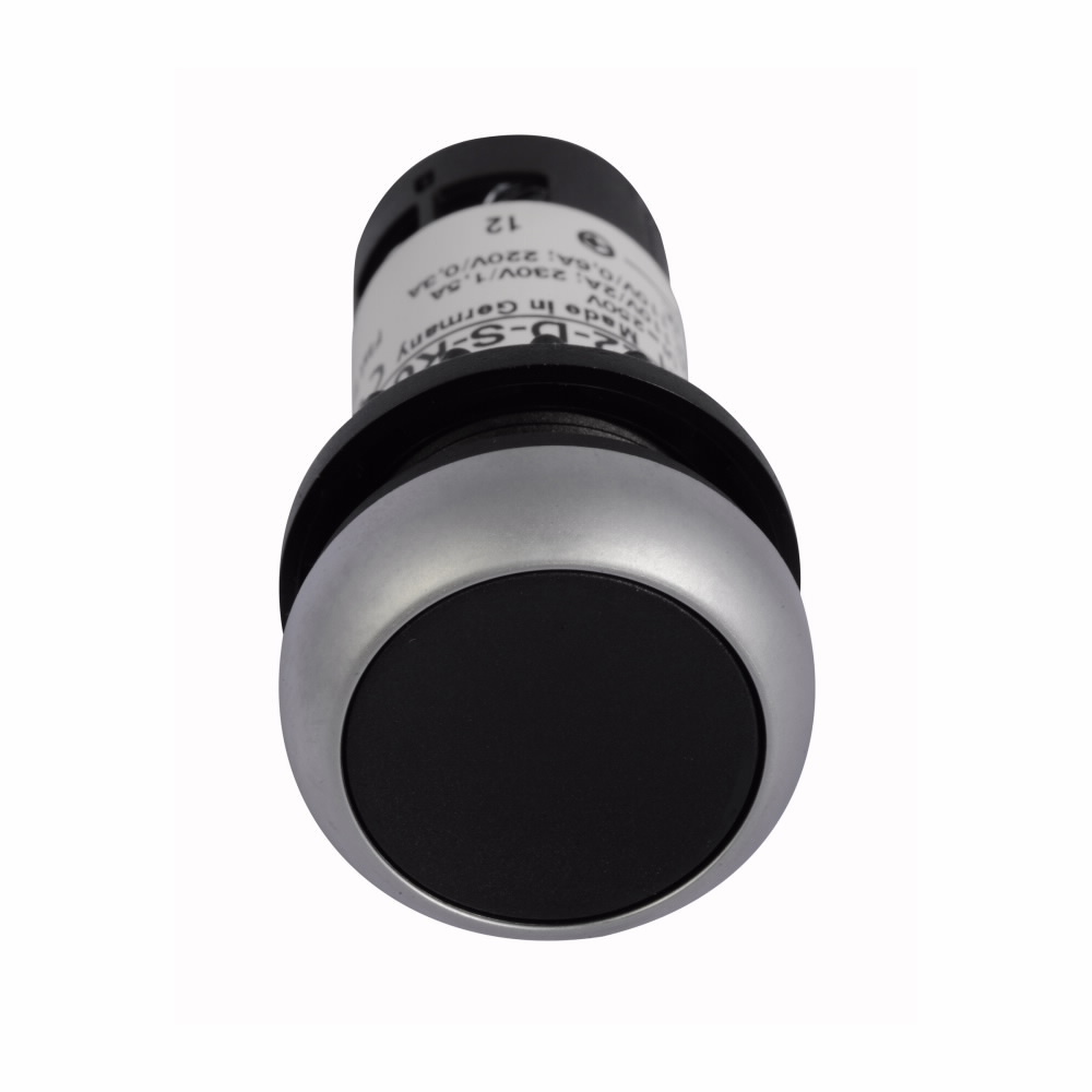 C22-D-S-K01 RMQ C22 Compact Non-Illuminated Pushbutton, 22.5 mm, 1NC Contact, Black