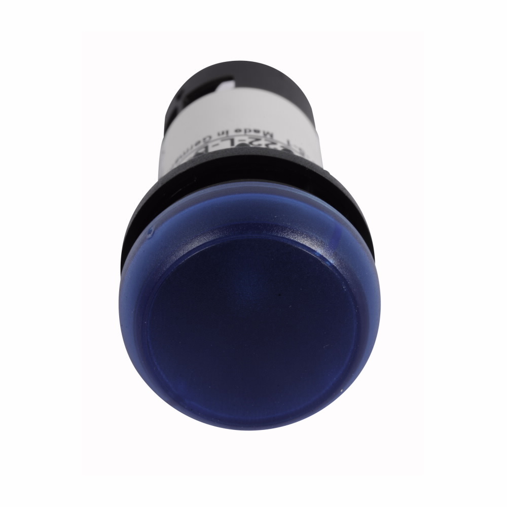 C22-L-B-24 Compact Illuminated Pushbutton Indicating Light, 24 V AC/DC, Round Lens