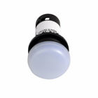 Eaton C22 compact pushbutton, Indicating Light, White, Illuminated, LED, 120 V