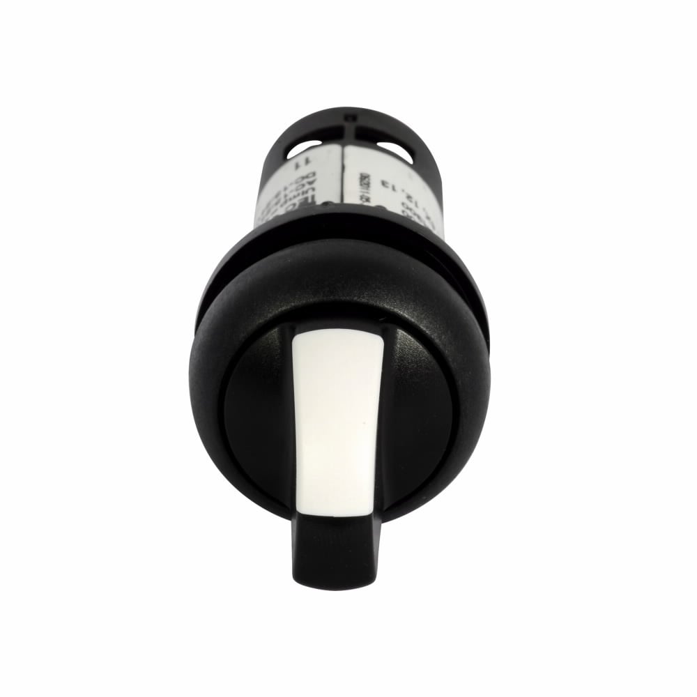C22S-WRKV-K10 C22 Compact Heavy Duty Non-Illuminated Selector Switch, 22.5 mm, 1NO Contact, Black/White