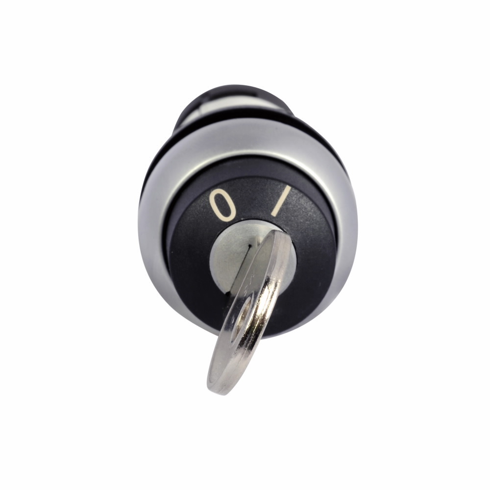 C22-WRS-MS1-A1-K10 Compact Heavy Duty Non-Illuminated Selector Switch, 22.5 mm, 1NO Contact, Black
