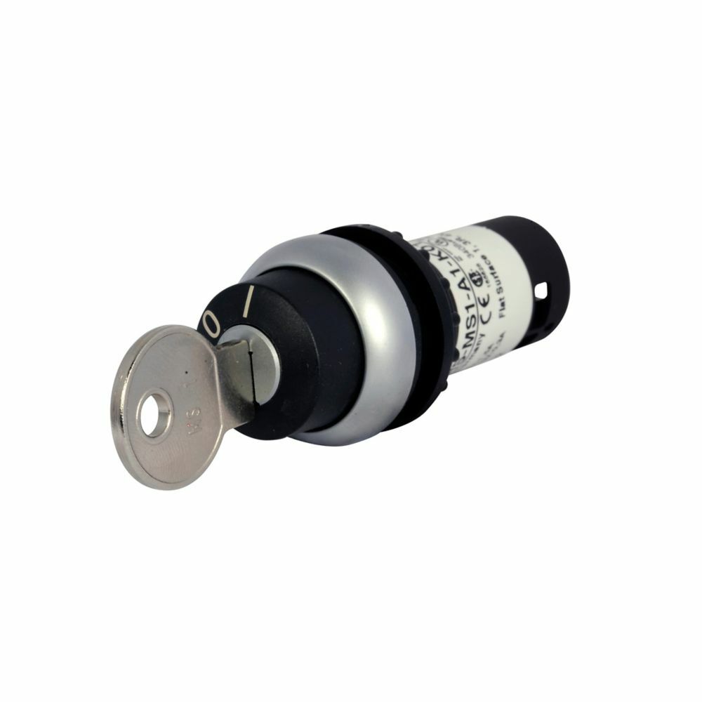 C22-WRS-MS1-K11 Compact Heavy Duty Non-Illuminated Selector Switch, 22.5 mm, 1NO-1NC Contact, Black