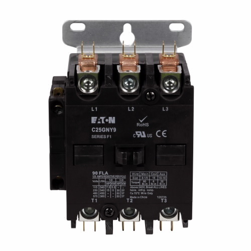 C25GNY8 Non-Reversing Definite Purpose AC Contactor, 8 A