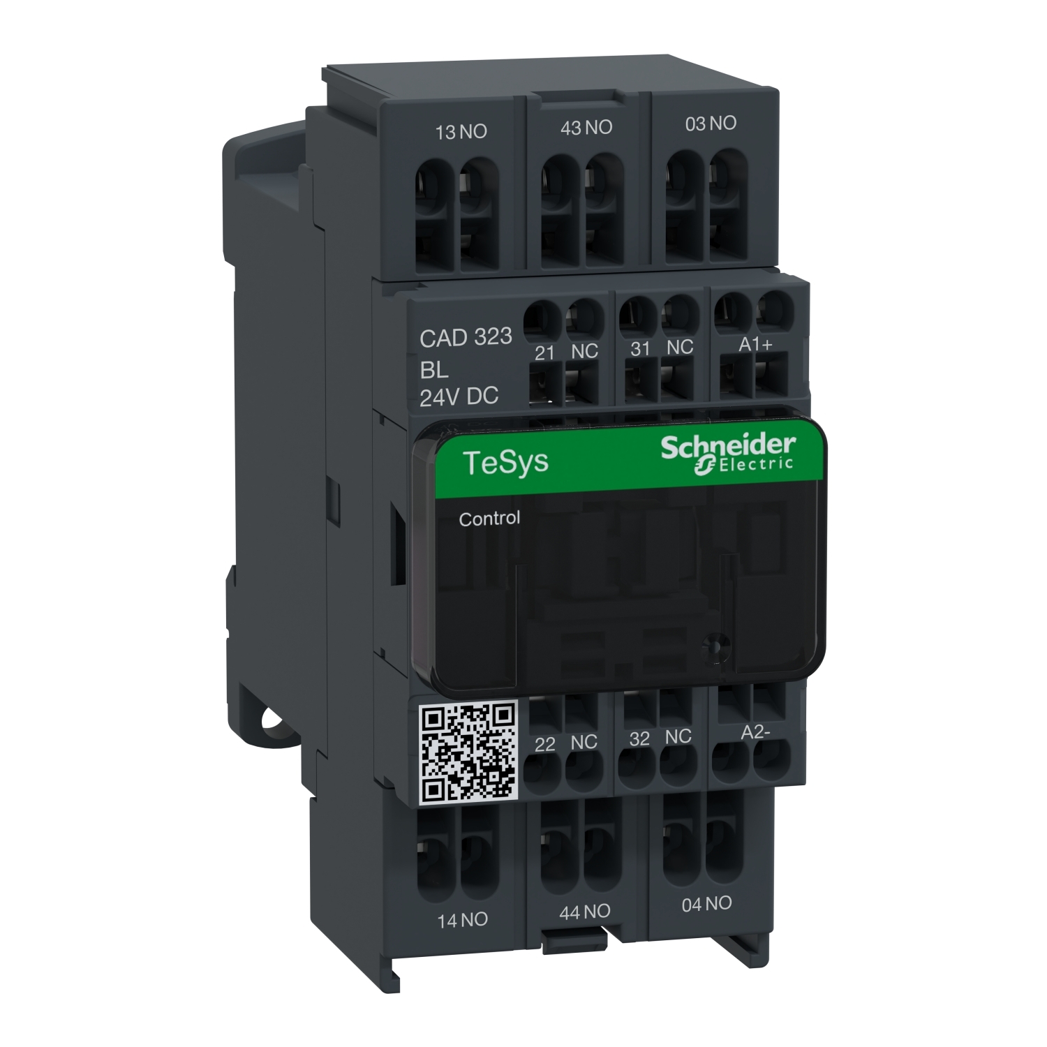 CAD323BL TeSys D IEC Control Relay, 10 A, 3NO-2NC 3 Form A/2 Form B Contact, 24 V DC V Coil