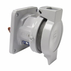 Eaton Crouse-Hinds series PowerMate CDR receptacle, 100A, Two-wire, three-pole, Style 2, Copper-free aluminum, 600 Vac/250 Vdc