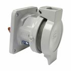 Eaton Crouse-Hinds series PowerMate CDR receptacle, 30A, Three-wire, four-pole, Style 2, Copper-free aluminum, Reverse service, 600 Vac/250 Vdc