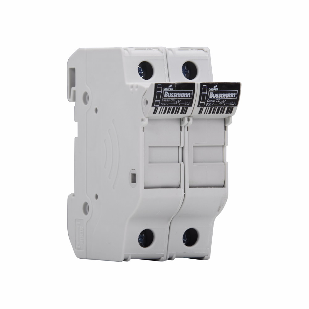 CHCC2DU Modular Fuse Holder, 48 V DC, 30 A, Class: CC, 18 to 4 AWG Wire, 2 Poles
