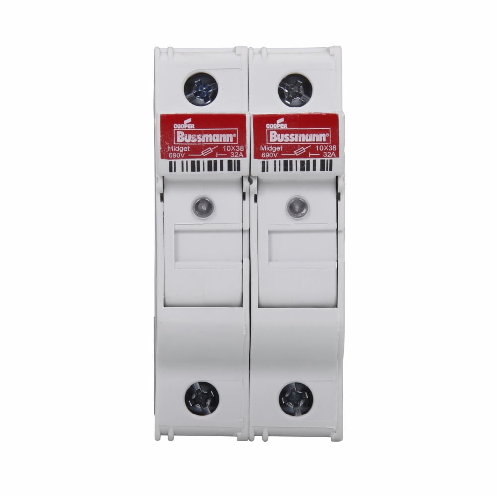 CHM2DIU Modular Fuse Holder With Indicator, 600/690 V, 30/32 A, 18 to 4 AWG Wire, 2 Poles