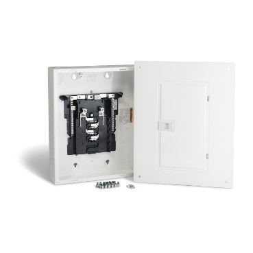 CHOM816L125GC Homeline 1-Phase Main Lug Load Center With Combination Flush/Surface Cover, 120/240 VAC, 125 A, 10 kA Interrupt