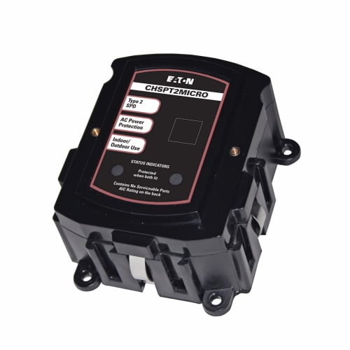 CHSPT2MICRO 1-Phase Type 2 Service Entrance Surge Protection Device, 120/240 V, 22000 kA SCCR, 2 Poles