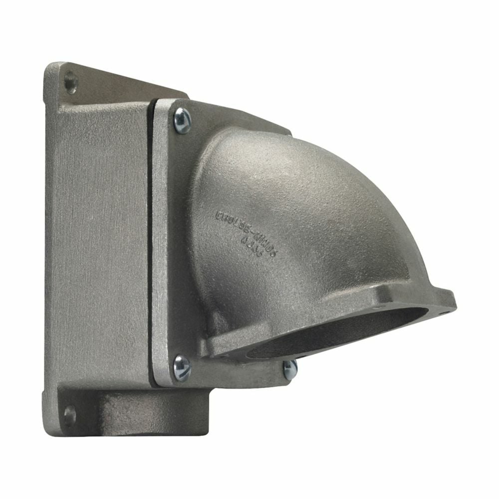 CJA610 PowerMate Back Box With Angle Adapter, 8 in H x 5-7/8 in W x 8 in D, For Use With CDJA Series Receptacle, Cast Aluminum