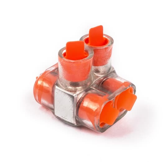 CSB-2/0-2 Homac 2-Way 2-Outlet Dual Rated Encapsulated Multi-Tap Cable Block, Stranded Aluminum/Copper Conductor, Aluminum