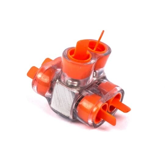 CSB-4-2 Homac 2-Way 2-Outlet Dual Rated Encapsulated Multi-Tap Cable Block, Stranded Aluminum/Copper Conductor, Aluminum