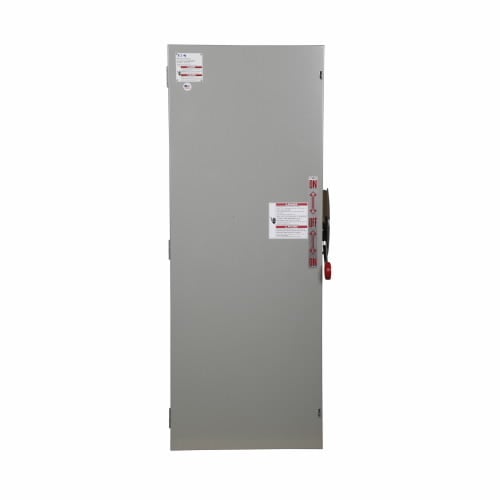 DT364NGK K Series Heavy Duty Fusible Double Throw Safety Switch With Neutral, 600 V AC/250 V DC, 200 A, 3 Form C 3PDT Contact, 3 Poles