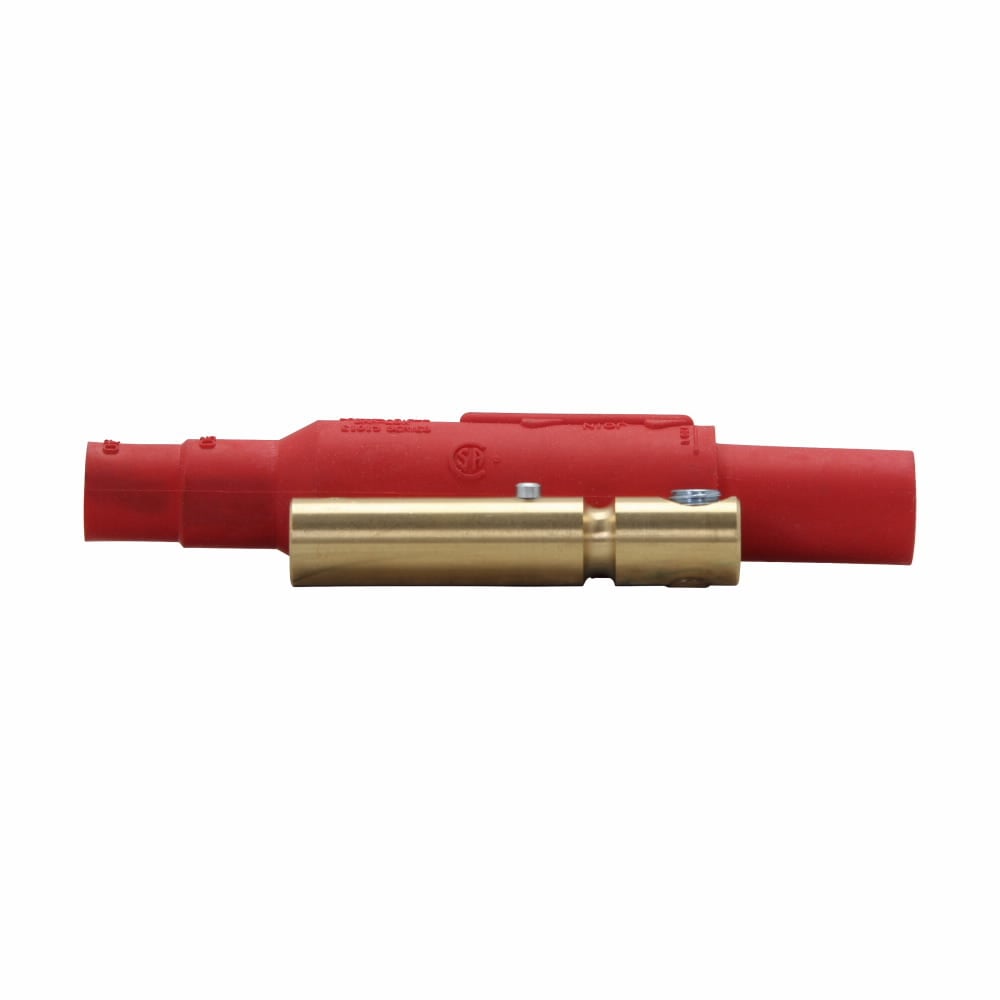 E1015-8335 Cam-Lok J Series 1-Pole Non-Vulcanized Female Plug, 600 VAC/VDC, 150 A, 8 to 4 AWG Wire, Setscrew Connection, NEMA 3R NEMA Rating