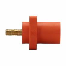 E1016-1601S Cam-Lok J Series E1016 1-Pole Insulated Male Receptacle, 600 VAC/VDC, 400 A