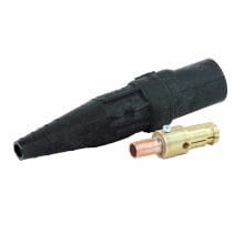 E1016-8010 Cam-Lok J Series 1-Pole Non-Vulcanized Male Plug, 600 VAC/VDC, 190 A, 2 to 1 AWG Wire, Crimp Connection, NEMA 3R/4 NEMA Rating